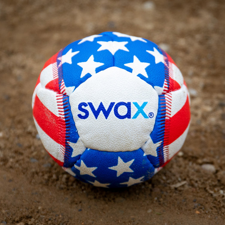 Stars & Stripes Swax Baseball for Ultimate Training | GameMaster Stars & Stripes Swax Baseball for Ultimate Training | GameMaster