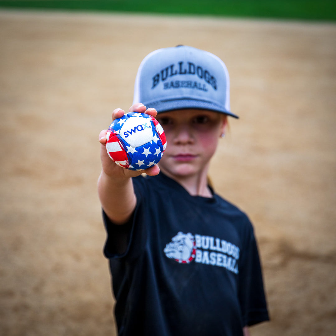 Stars & Stripes Swax Training Baseball | Patriotic Weighted