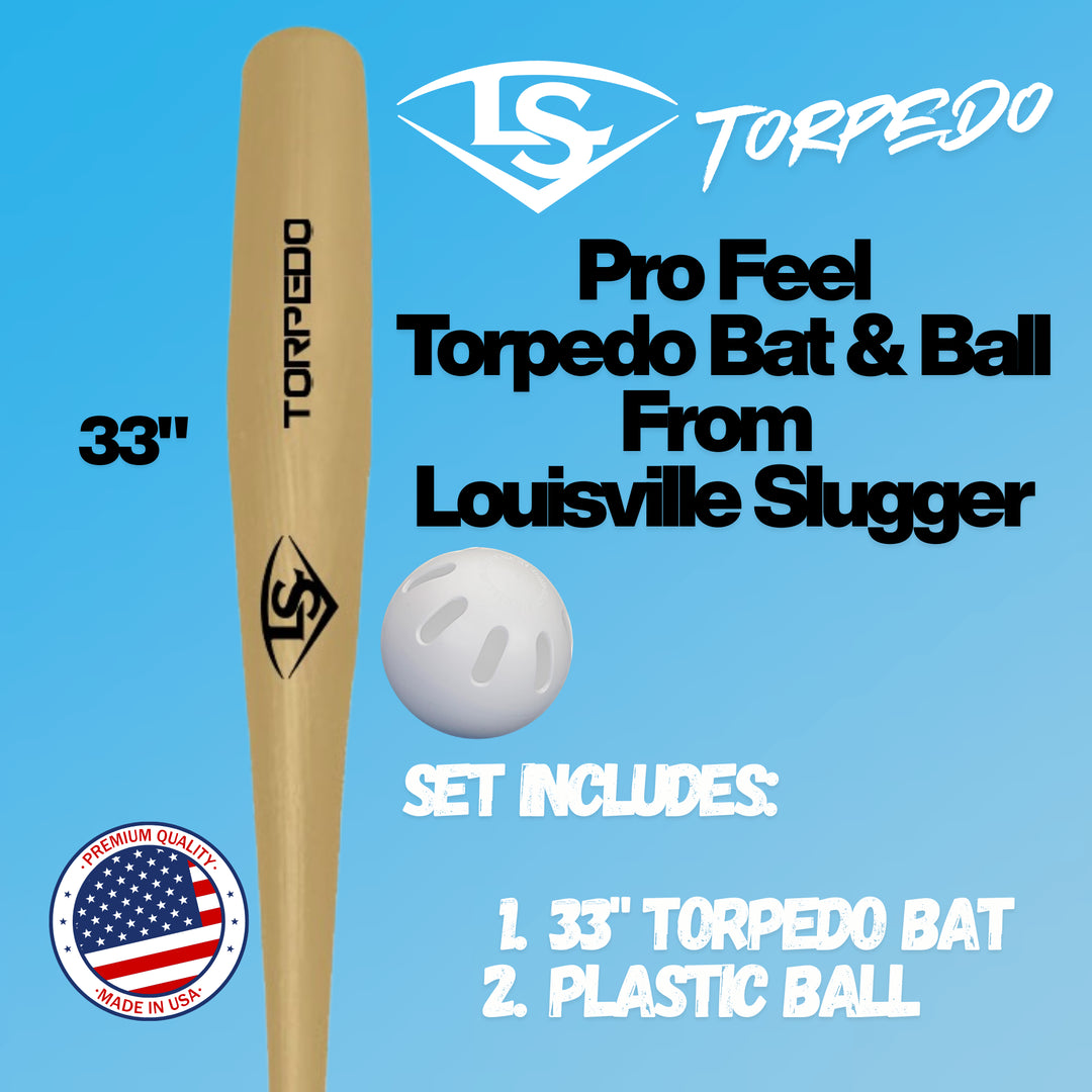 Louisville Slugger - 虎小僧 Louisville Slugger Torpedo Bat & Ball Set | Backyard Baseball
