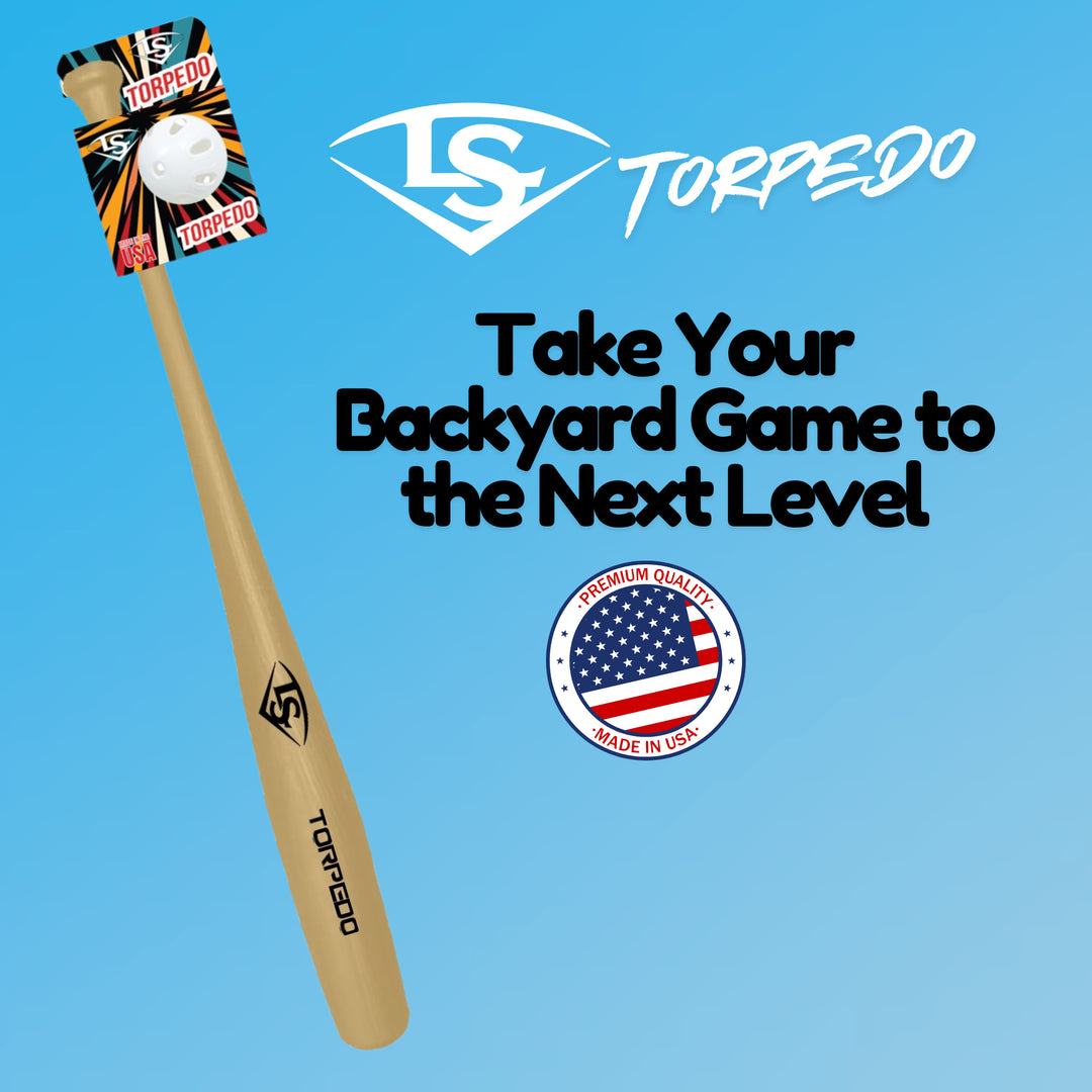 Louisville Slugger Torpedo Bat & Ball Set | Backyard Baseball
