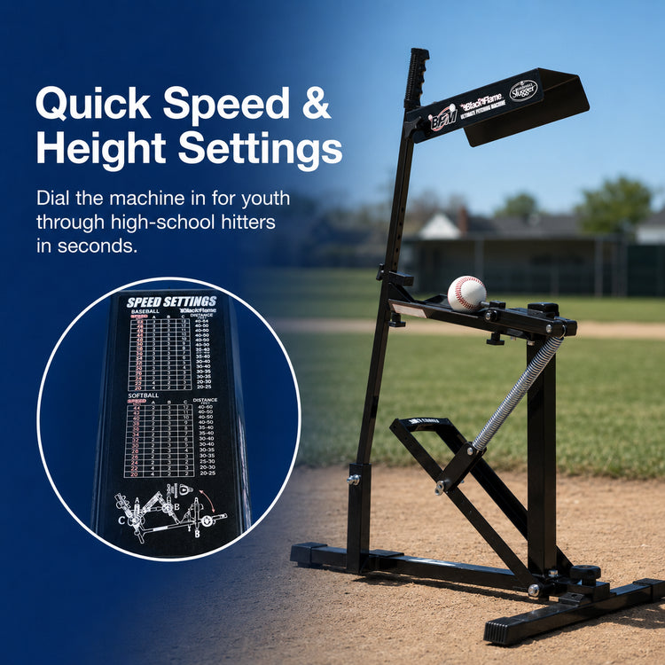 Louisville Slugger Black Flame Pitching Machine – GameMaster