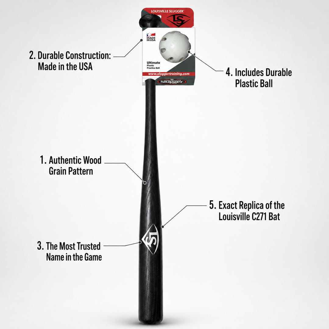 Louisville Slugger C271 Plastic Bat & Ball Set – GameMaster
