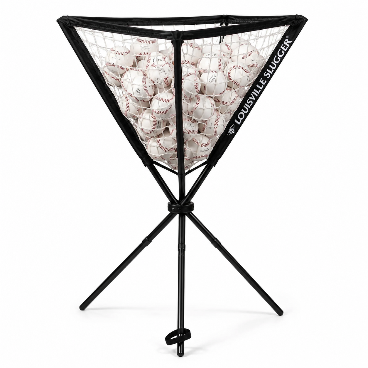 Louisville Slugger Portable Ball Caddy — Holds 85 Baseballs | Coach & Player Training