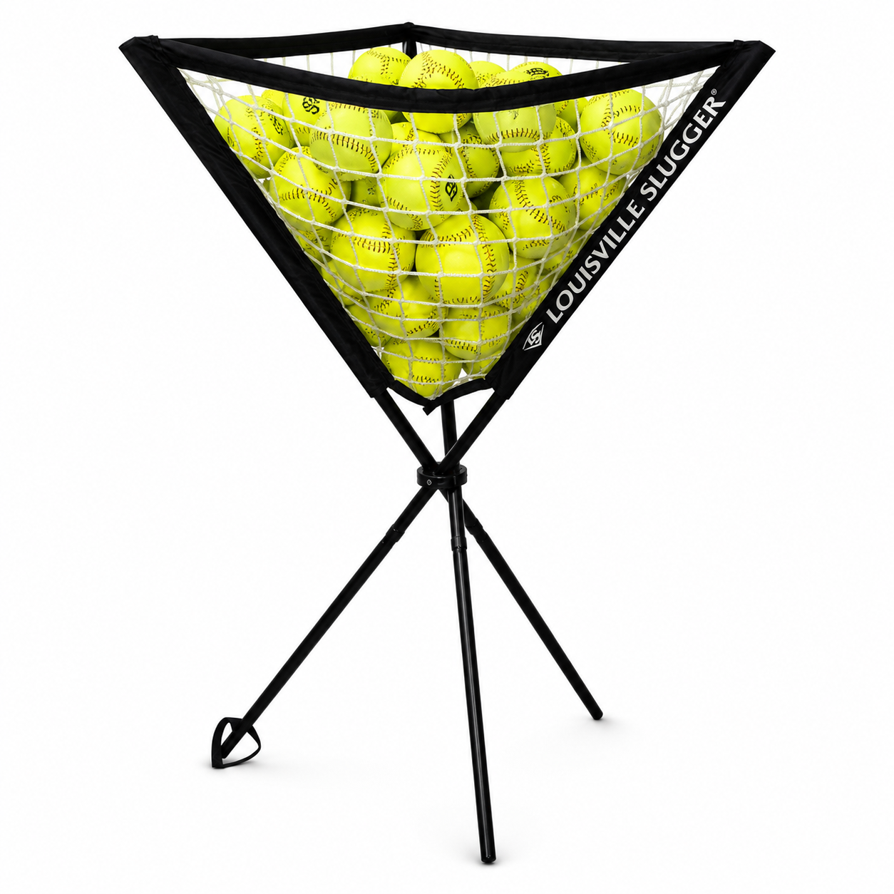 Louisville Slugger Portable Ball Caddy — Holds 85 Baseballs | Coach & Player Training
