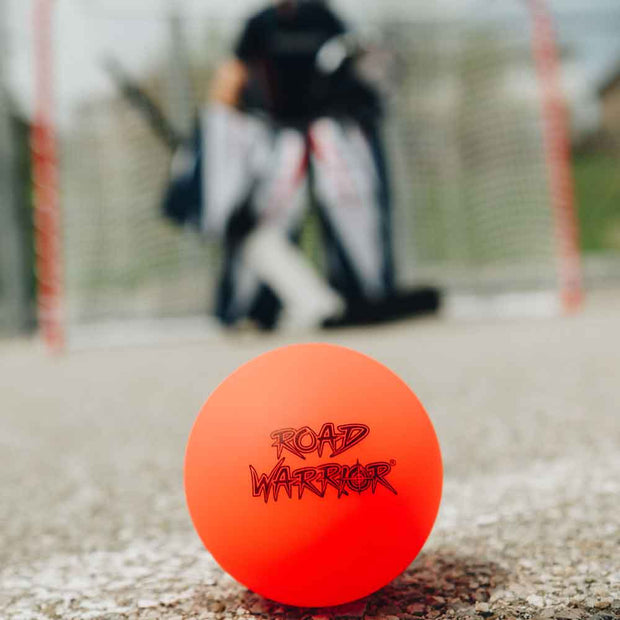 Road Warrior Street Hockey Balls - 15-Pack - Orange for outdoor street hockey games and practice
