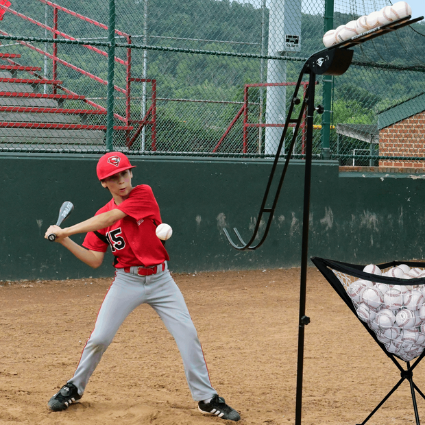 Louisville Slugger Soft-Toss Ball Caddy Flex Net Bundle