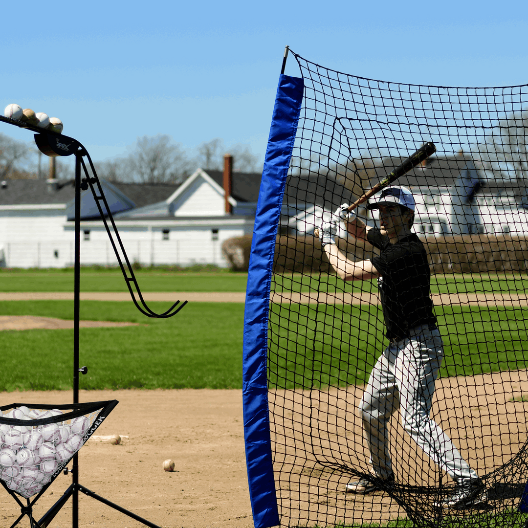 Hitting Practice System Rope Bat Baseball Trainer With 12 Balls - Swing ...