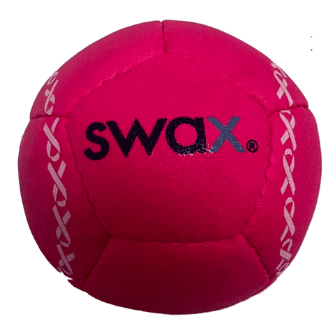 Pink Swax training softball designed for effective practice and skill development