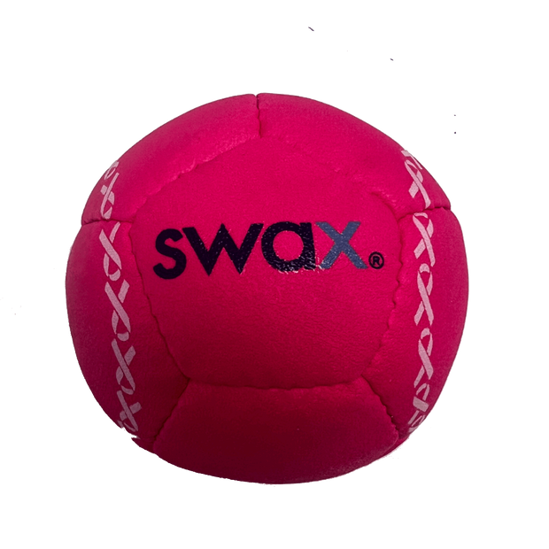 Pink Swax training softball designed for effective practice and skill development