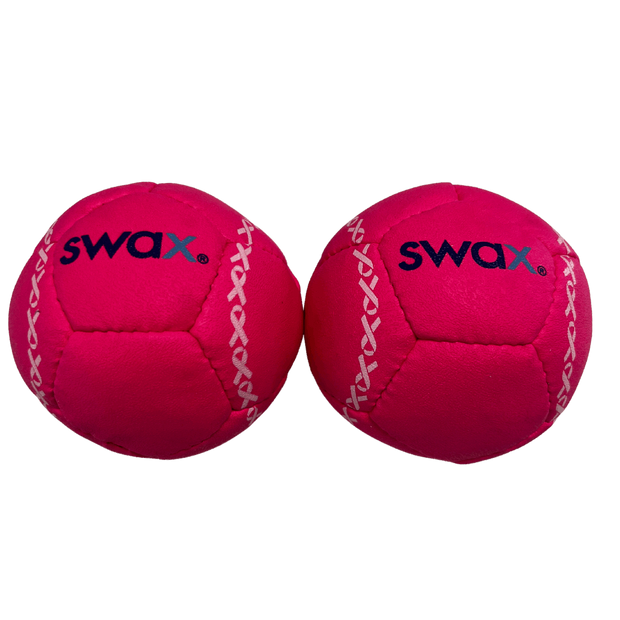 Pink Swax training softballs designed for effective practice and skill development
