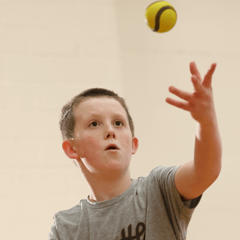 Player preparing to catch a USA Baseball Baseball5 Ball during a training session