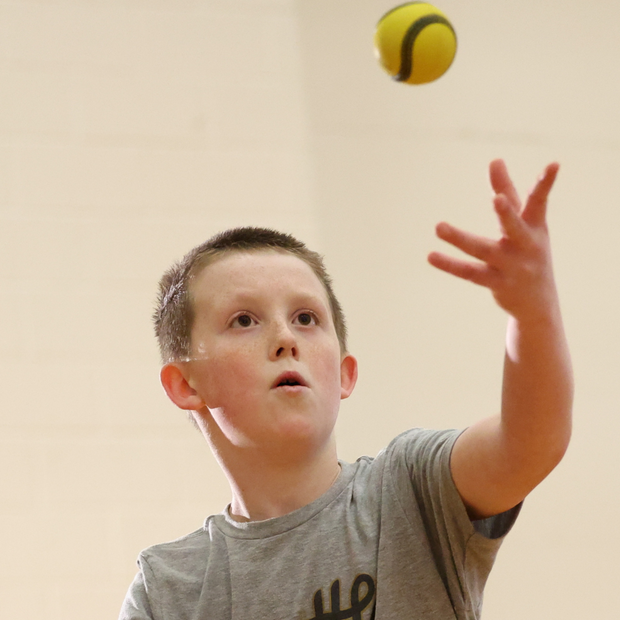 Player preparing to catch a USA Baseball Baseball5 Ball during a training session