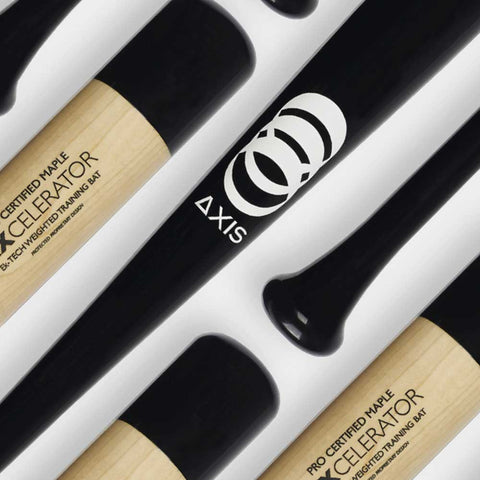 AXIS Axcelerator Training Bat crafted from Pro Certified Maple for enhanced performance and durability