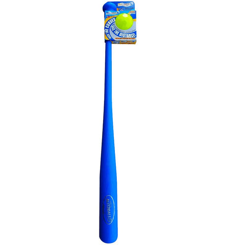 Blitzball bat and ball set featuring a lightweight blue bat designed for easy handling and distance hits