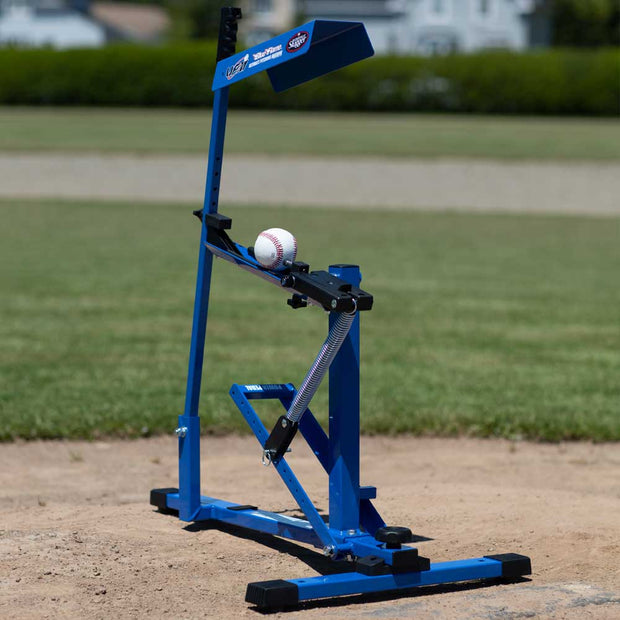 Louisville Slugger Blue Flame Pitching Machine for accurate baseball training and skill development