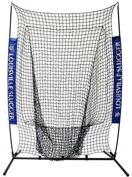 Louisville Slugger Soft-Toss Ball Caddy Flex Net Bundle